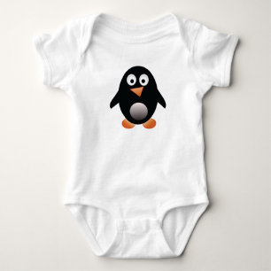 Body Para Bebê T pequeno carnudo do bebê do pinguim