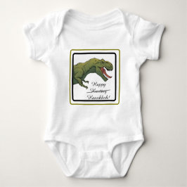 Body Para Bebê T-Rex Dinossauro Hanukkah Roupa de Bebê Unisex