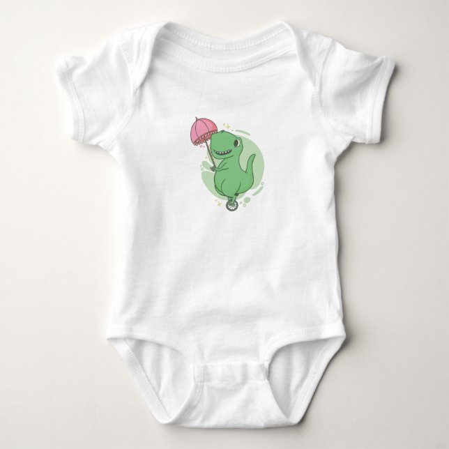 Body Para Bebê T Rex Unicycle (Frente)
