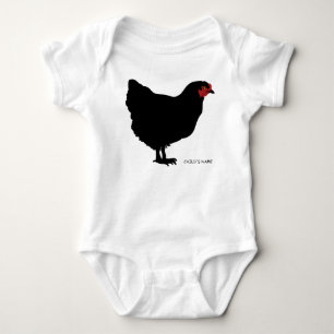 Body Para Bebê T-Shirt BABY JERSEY BODYSUIT ROOSTER E UM BEIJO