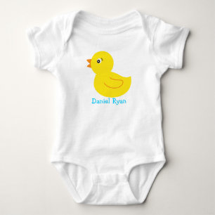 Body Para Bebê T-Shirt Bebê Personalizado Pato de Borracha