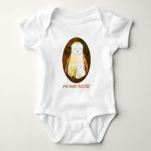 Body Para Bebê T-shirt bonito da criança do bebê e da mamã da