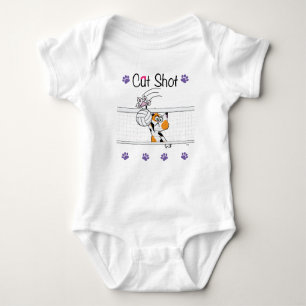Body Para Bebê T-Shirt com Cat Shot