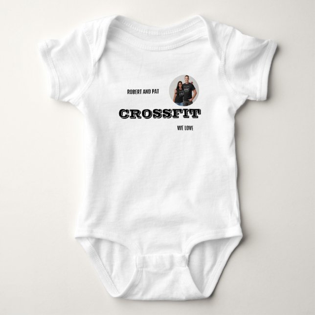BODY PARA BEBÊ T-SHIRT CROSSFIT  (Frente)