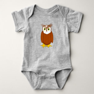 Body Para Bebê T-shirt - Cute Owl Character