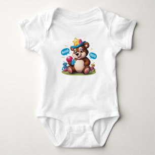 Body Para Bebê T-Shirt Cute Teddy Bear