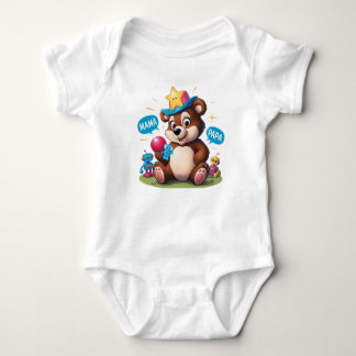 Body Para Bebê T-Shirt Cute Teddy Bear