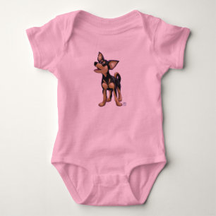 Body Para Bebê T-shirt da chihuahua