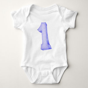 Body Para Bebê T-shirt da Criança do primeiro aniversario