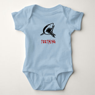 Body Para Bebê T-shirt da criança do Teething