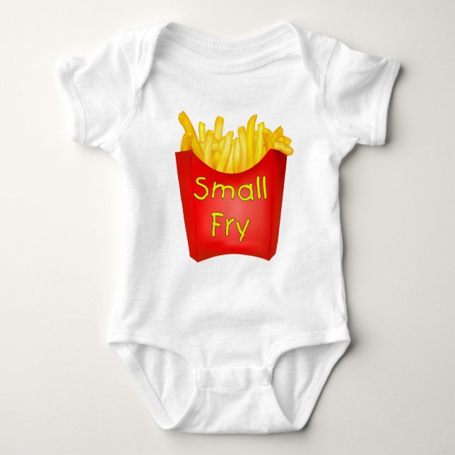 Body Para Bebê T-shirt da fritada pequena (Frente)
