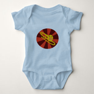 Body Para Bebê T-Shirt de Criança de Trombone furiosa