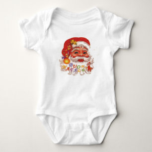 Body Para Bebê T-shirt de Papai Noel