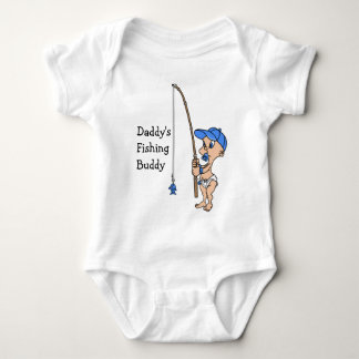 Body Para Bebê T-shirt do amigo da pesca do pai