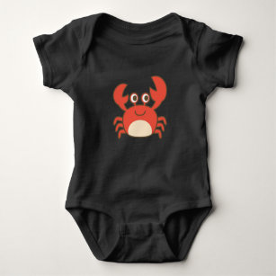 Body Para Bebê T-shirt do bebê caranguejo