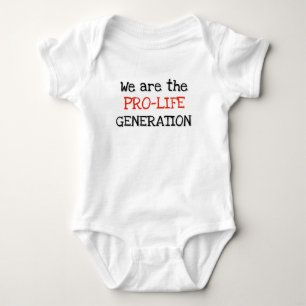 Body Para Bebê T-shirt do bebê da Pro-Vida