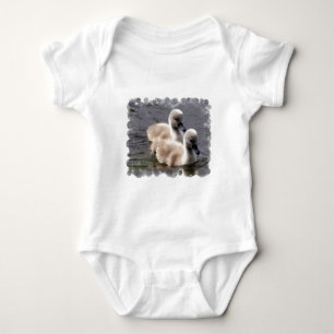Body Para Bebê T-shirt do bebê das cisnes do bebê