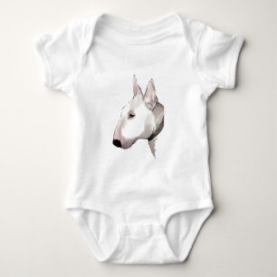 Body Para Bebê t-shirt do bebê de bull terrier do inglês