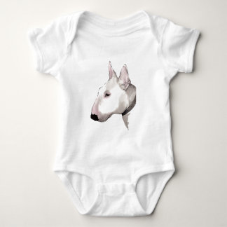 Body Para Bebê t-shirt do bebê de bull terrier do inglês