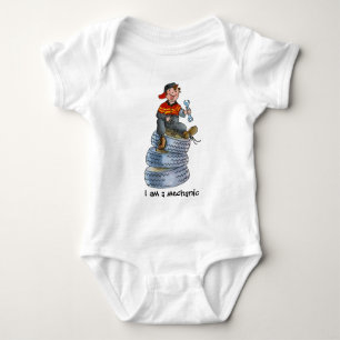 Body Para Bebê T-shirt do bebê do mecânico de carro