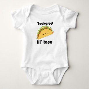 Body Para Bebê T-shirt do bebê do Taco de Tuckered Lil'