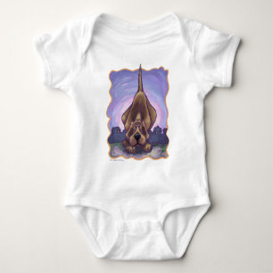 Body Para Bebê T-shirt do cão de cão
