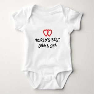 Body Para Bebê T-shirt do Oma & do Opa do mundo o melhor