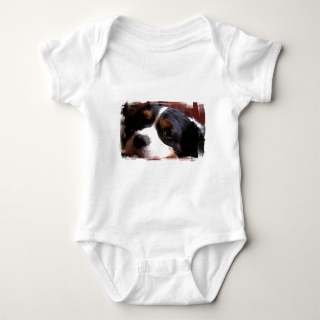 Body Para Bebê T-shirt do rei Charles Cavalier Spaniel Bebê (Frente)