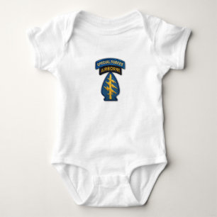 Body Para Bebê T-shirt do remendo das boinas verdes de forças