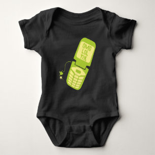 Body Para Bebê T-Shirt do Sacudir Verde Retroativo