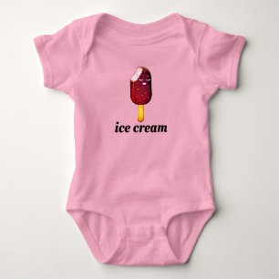 Body Para Bebê T-shirt do Sorvete