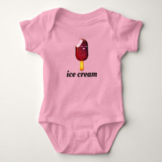 Body Para Bebê T-shirt do sorvete