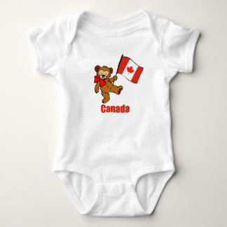 Body Para Bebê T-shirt do urso de ursinho de Canadá
