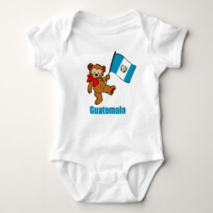 Body Para Bebê T-shirt do urso de ursinho de Guatemala