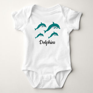 Body Para Bebê T-Shirt Dolphin Baby