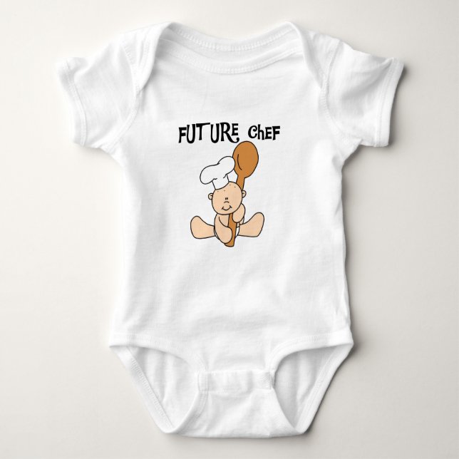 Body Para Bebê T-shirt e presentes futuros do cozinheiro chefe do (Frente)