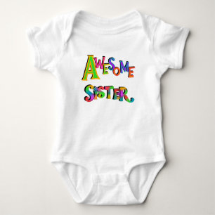 Body Para Bebê T-shirt e presentes impressionantes da irmã