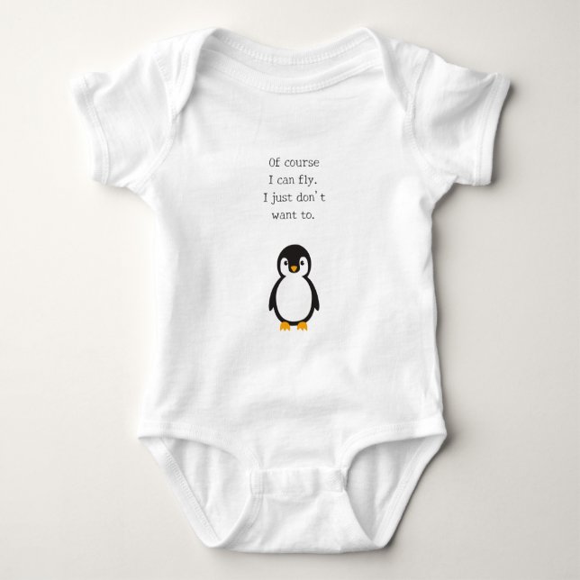 Body Para Bebê T-Shirt Engraçado (Frente)