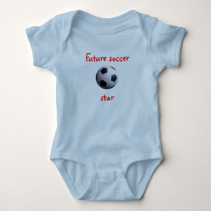 Body Para Bebê T-Shirt Estrela do Futuro Futebol
