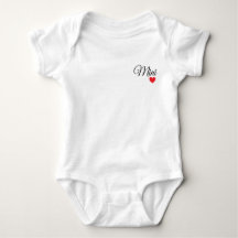 T-shirt famille cœur personnalisé