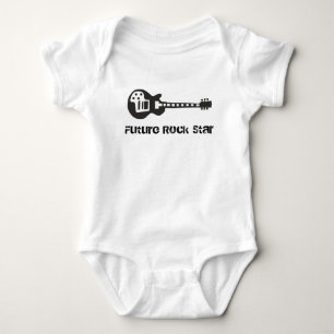 Body Para Bebê T-shirt futuro da estrela do rock