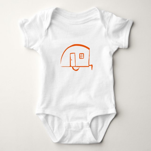 Body Para Bebê T-shirt infantil com o reboque da lágrima do (Frente)