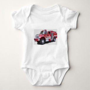 Body Para Bebê T-shirt infantil do caminhão da escova