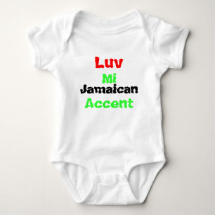 Body Para Bebê T-shirt jamaicanos do bebê