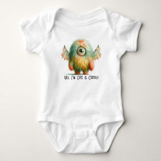 Body Para Bebê T-shirt monstro de um olho ou roupa de cama