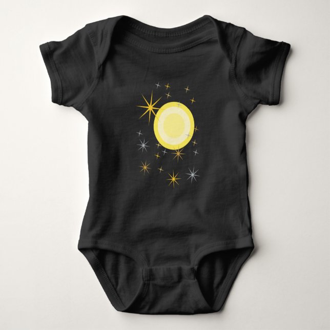 Body Para Bebê T-Shirt Moon Completo (Frente)