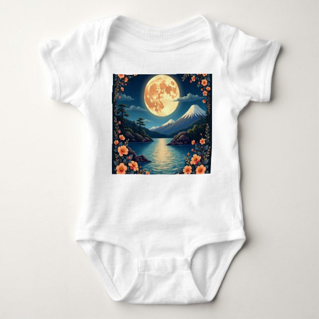 Body Para Bebê T-Shirt moon Light Edition (Frente)
