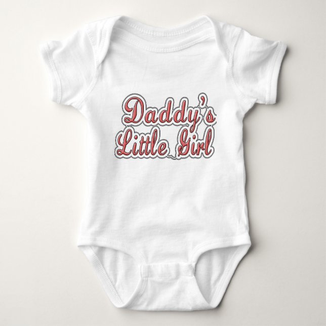 Body Para Bebê T-Shirt pai Menina (Frente)
