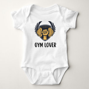 Body Para Bebê T-Shirt para amantes de ginástica