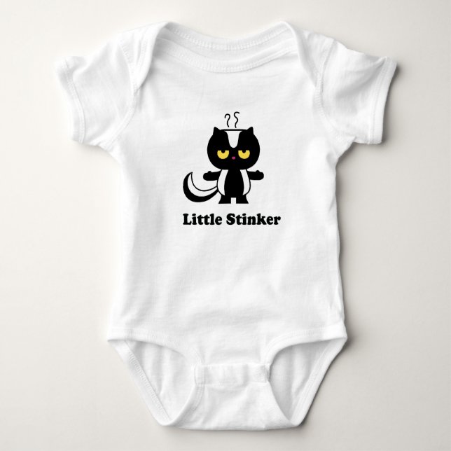 Body Para Bebê T-shirt pequeno do Stinker (Frente)